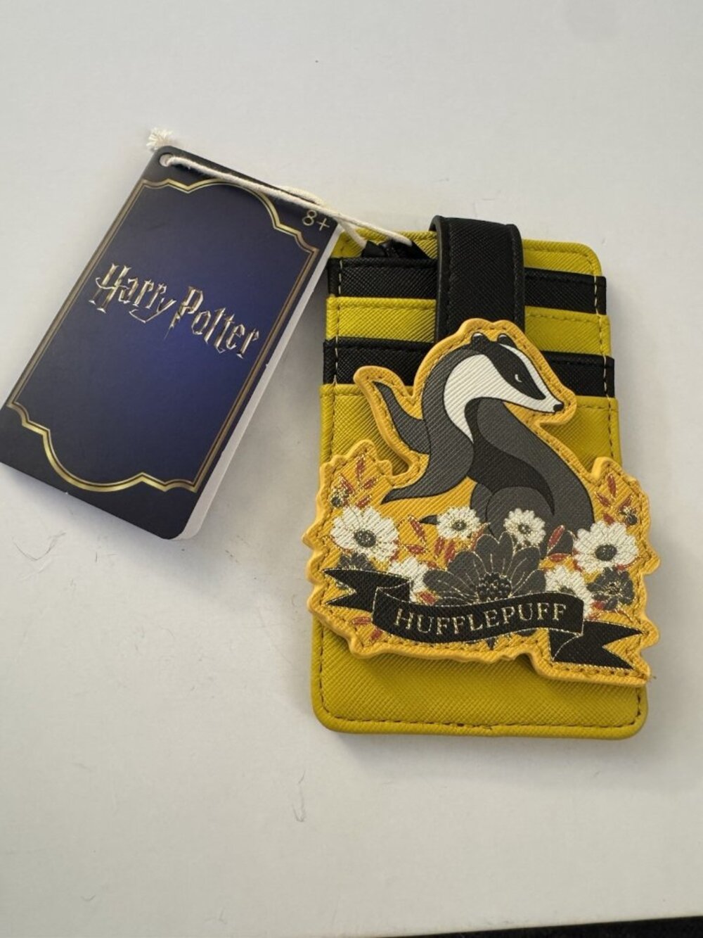 Loungefly WB Harry Potter Hufflepuff House Tattoo Card Holder New J15